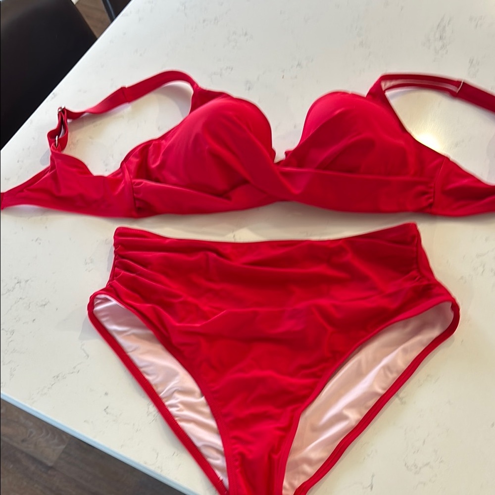 Red Bikini Set by Cupshe